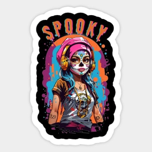 spooky girl Sticker